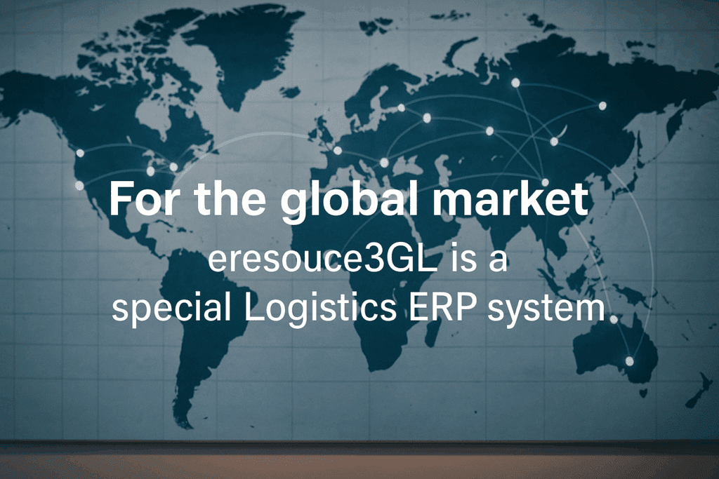 For the global market, eresource 3GL is a special logistics ERP system